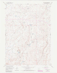 Double Butte Wyoming Historical topographic map, 1:24000 scale, 7.5 X 7.5 Minute, Year 1957