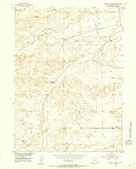 Double L Ranch Wyoming Historical topographic map, 1:24000 scale, 7.5 X 7.5 Minute, Year 1953