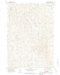 Double Tanks Wyoming Historical topographic map, 1:24000 scale, 7.5 X 7.5 Minute, Year 1971