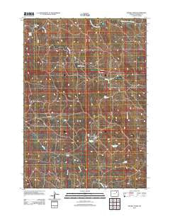 Double Tanks Wyoming Historical topographic map, 1:24000 scale, 7.5 X 7.5 Minute, Year 2012