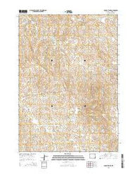 Double Tanks Wyoming Current topographic map, 1:24000 scale, 7.5 X 7.5 Minute, Year 2015