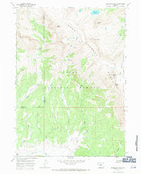 Doubletop Peak Wyoming Historical topographic map, 1:24000 scale, 7.5 X 7.5 Minute, Year 1967