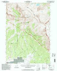 Doubletop Peak Wyoming Historical topographic map, 1:24000 scale, 7.5 X 7.5 Minute, Year 1996