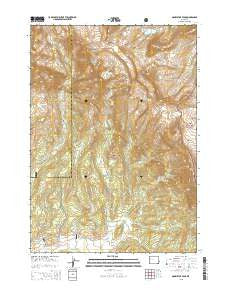 Doubletop Peak Wyoming Current topographic map, 1:24000 scale, 7.5 X 7.5 Minute, Year 2015