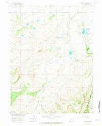 Downey Lakes Wyoming Historical topographic map, 1:24000 scale, 7.5 X 7.5 Minute, Year 1963