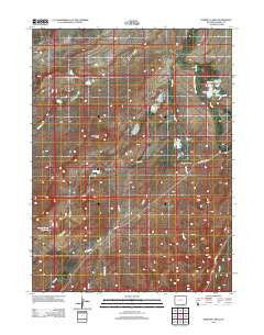 Downey Lakes Wyoming Historical topographic map, 1:24000 scale, 7.5 X 7.5 Minute, Year 2012