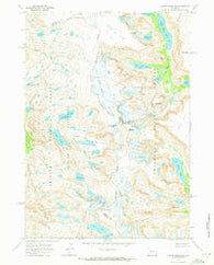 Downs Mountain Wyoming Historical topographic map, 1:24000 scale, 7.5 X 7.5 Minute, Year 1968