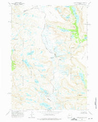 Downs Mountain Wyoming Historical topographic map, 1:24000 scale, 7.5 X 7.5 Minute, Year 1968