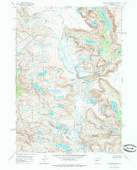 Downs Mountain Wyoming Historical topographic map, 1:24000 scale, 7.5 X 7.5 Minute, Year 1968