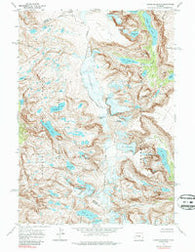 Downs Mountain Wyoming Historical topographic map, 1:24000 scale, 7.5 X 7.5 Minute, Year 1968