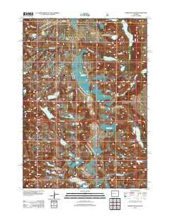 Downs Mountain Wyoming Historical topographic map, 1:24000 scale, 7.5 X 7.5 Minute, Year 2012