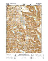 Downs Mountain Wyoming Current topographic map, 1:24000 scale, 7.5 X 7.5 Minute, Year 2015