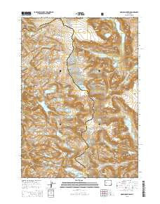 Downs Mountain Wyoming Current topographic map, 1:24000 scale, 7.5 X 7.5 Minute, Year 2015