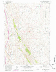 Dry Creek Reservoir Wyoming Historical topographic map, 1:24000 scale, 7.5 X 7.5 Minute, Year 1961