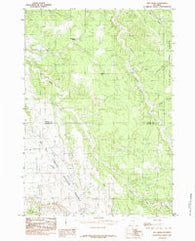 Dry Draw Wyoming Historical topographic map, 1:24000 scale, 7.5 X 7.5 Minute, Year 1984