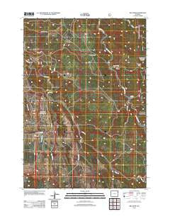 Dry Draw Wyoming Historical topographic map, 1:24000 scale, 7.5 X 7.5 Minute, Year 2012
