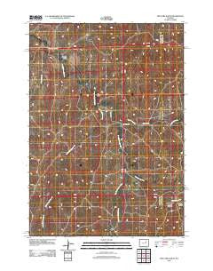 Dry Fork Ranch Wyoming Historical topographic map, 1:24000 scale, 7.5 X 7.5 Minute, Year 2012