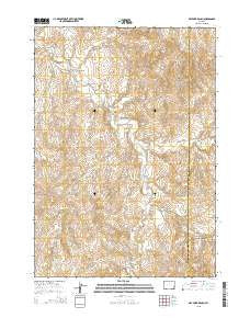 Dry Fork Ranch Wyoming Current topographic map, 1:24000 scale, 7.5 X 7.5 Minute, Year 2015
