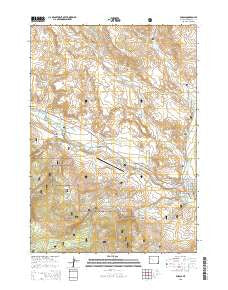 Dubois Wyoming Current topographic map, 1:24000 scale, 7.5 X 7.5 Minute, Year 2015