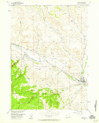 Dubois Wyoming Historical topographic map, 1:24000 scale, 7.5 X 7.5 Minute, Year 1956