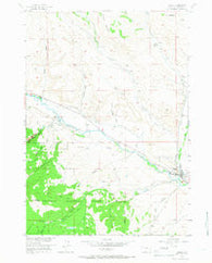 Dubois Wyoming Historical topographic map, 1:24000 scale, 7.5 X 7.5 Minute, Year 1956