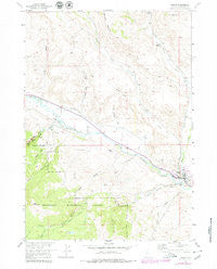Dubois Wyoming Historical topographic map, 1:24000 scale, 7.5 X 7.5 Minute, Year 1956