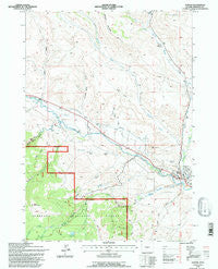 Dubois Wyoming Historical topographic map, 1:24000 scale, 7.5 X 7.5 Minute, Year 1991