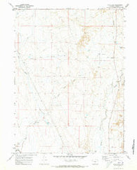 Duck Lake Wyoming Historical topographic map, 1:24000 scale, 7.5 X 7.5 Minute, Year 1970