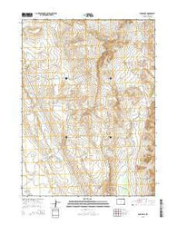 Duck Lake Wyoming Current topographic map, 1:24000 scale, 7.5 X 7.5 Minute, Year 2015