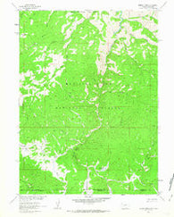 Dudley Creek Wyoming Historical topographic map, 1:24000 scale, 7.5 X 7.5 Minute, Year 1961