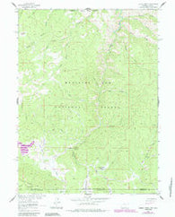 Dudley Creek Wyoming Historical topographic map, 1:24000 scale, 7.5 X 7.5 Minute, Year 1961