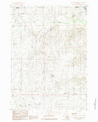 Dugout Creek North Wyoming Historical topographic map, 1:24000 scale, 7.5 X 7.5 Minute, Year 1984