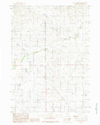 Dugout Creek South Wyoming Historical topographic map, 1:24000 scale, 7.5 X 7.5 Minute, Year 1984