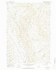 Dugout Ranch Wyoming Historical topographic map, 1:24000 scale, 7.5 X 7.5 Minute, Year 1961