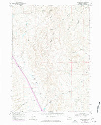 Dugout Ranch Wyoming Historical topographic map, 1:24000 scale, 7.5 X 7.5 Minute, Year 1961