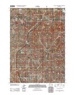 Dugout Creek North Wyoming Historical topographic map, 1:24000 scale, 7.5 X 7.5 Minute, Year 2012