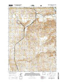Dugout Creek North Wyoming Current topographic map, 1:24000 scale, 7.5 X 7.5 Minute, Year 2015