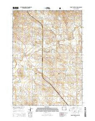 Dugout Creek South Wyoming Current topographic map, 1:24000 scale, 7.5 X 7.5 Minute, Year 2015