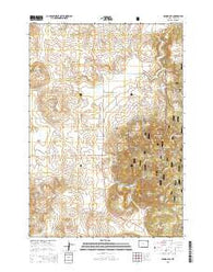 Duling Hill Wyoming Current topographic map, 1:24000 scale, 7.5 X 7.5 Minute, Year 2015