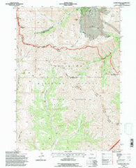 Dunrud Peak Wyoming Historical topographic map, 1:24000 scale, 7.5 X 7.5 Minute, Year 1991