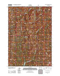 Dunrud Peak Wyoming Historical topographic map, 1:24000 scale, 7.5 X 7.5 Minute, Year 2012