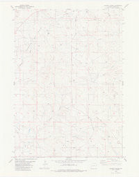 Dupont Creek Wyoming Historical topographic map, 1:24000 scale, 7.5 X 7.5 Minute, Year 1982