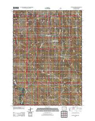 Dupont Creek Wyoming Historical topographic map, 1:24000 scale, 7.5 X 7.5 Minute, Year 2012