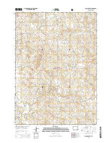 Dupont Creek Wyoming Current topographic map, 1:24000 scale, 7.5 X 7.5 Minute, Year 2015