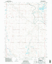 Duroc Wyoming Historical topographic map, 1:24000 scale, 7.5 X 7.5 Minute, Year 1990