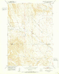 Dutch Nick Flat NW Wyoming Historical topographic map, 1:24000 scale, 7.5 X 7.5 Minute, Year 1951