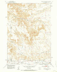 Dutch Nick Flat SW Wyoming Historical topographic map, 1:24000 scale, 7.5 X 7.5 Minute, Year 1951