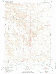 Dutch Nick Flat SW Wyoming Historical topographic map, 1:24000 scale, 7.5 X 7.5 Minute, Year 1951