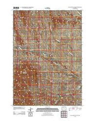 Dutch Nick Flat NW Wyoming Historical topographic map, 1:24000 scale, 7.5 X 7.5 Minute, Year 2012