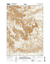 Dutch Nick Flat SW Wyoming Current topographic map, 1:24000 scale, 7.5 X 7.5 Minute, Year 2015